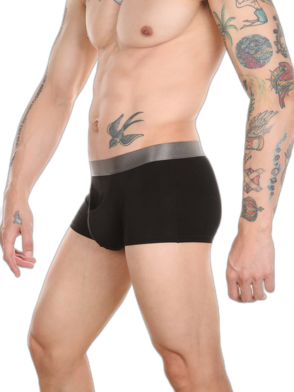 Men’s Dual Ball Pouch Trunks With Fly Front