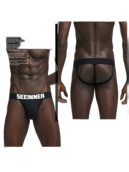 2 Pack Men's Cotton Stretch Jock Strap