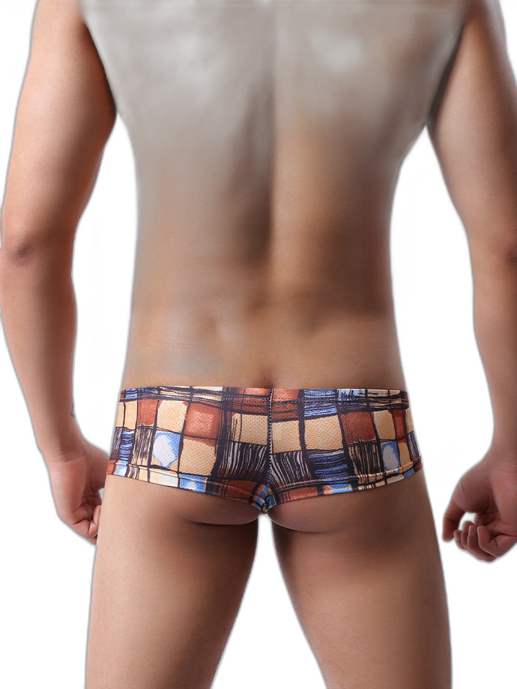 4 Pack Men's U-Pouch Low-Rise Moisture-Wicking Trunks
