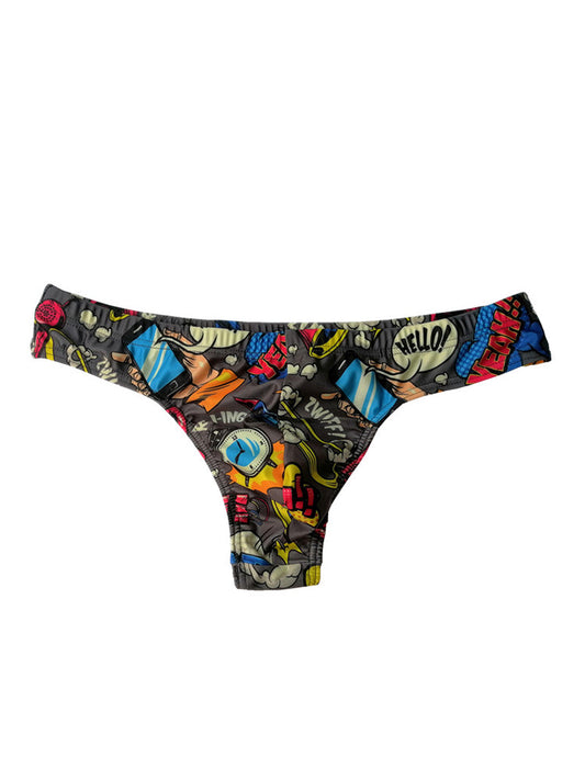 Quick Dry Low Rise Pop Print Thong