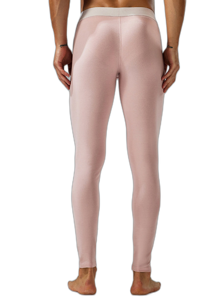 Seobean Men's Thin Autumn and Winter Essential Thermal Underwear Long Pants