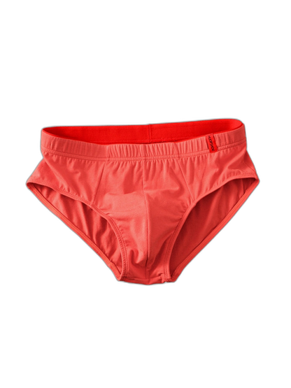 4 Pack Men's Solid Color Cotton Low-Rise Seamless Comfort Briefs