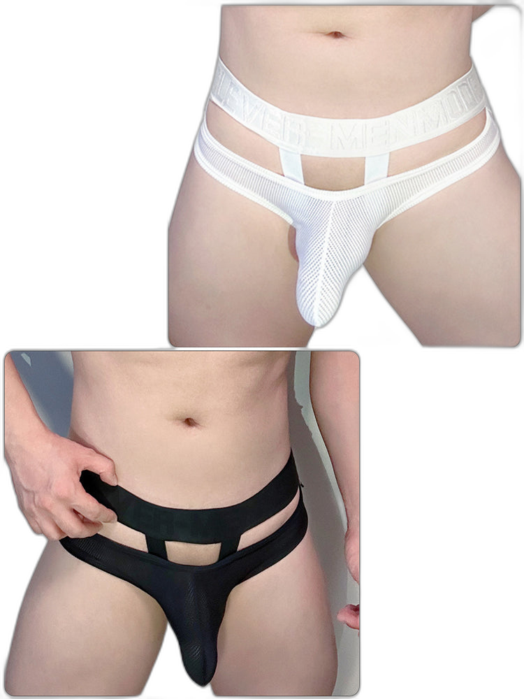 2 Pack Men's Mesh Breathable Multi-Functional Lifting Briefs