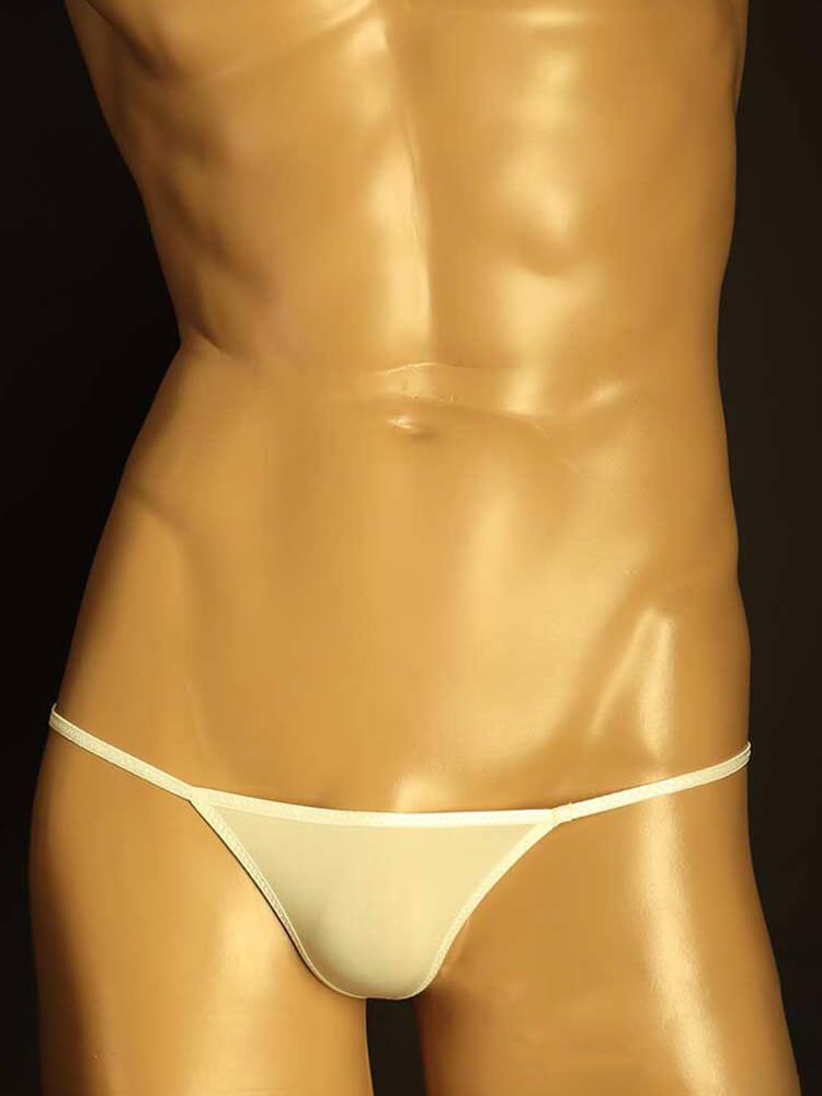 Men's Solid Color Sexy Low Waist String Thong