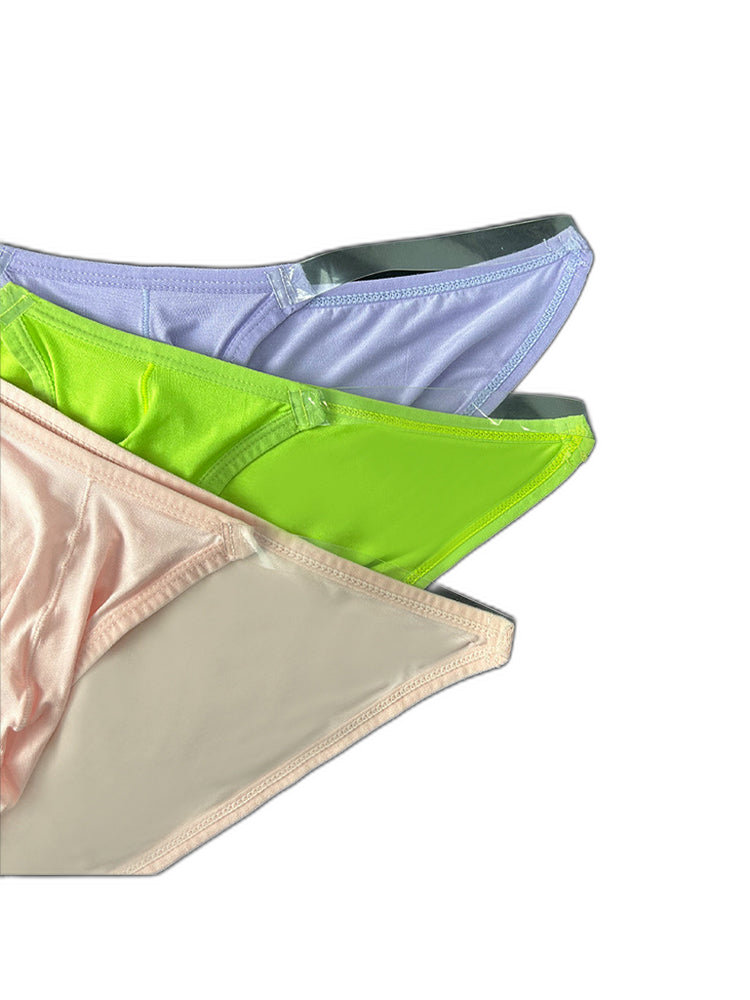2 Pack Men's Breathable Low-Rise Ultra-Soft Modal Bikini