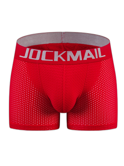 Sponge Cushion Mesh Buttock Boxer Briefs