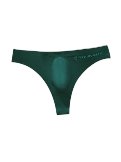 4-pack Men's Sexy Solid Color Letter Seamless Thong