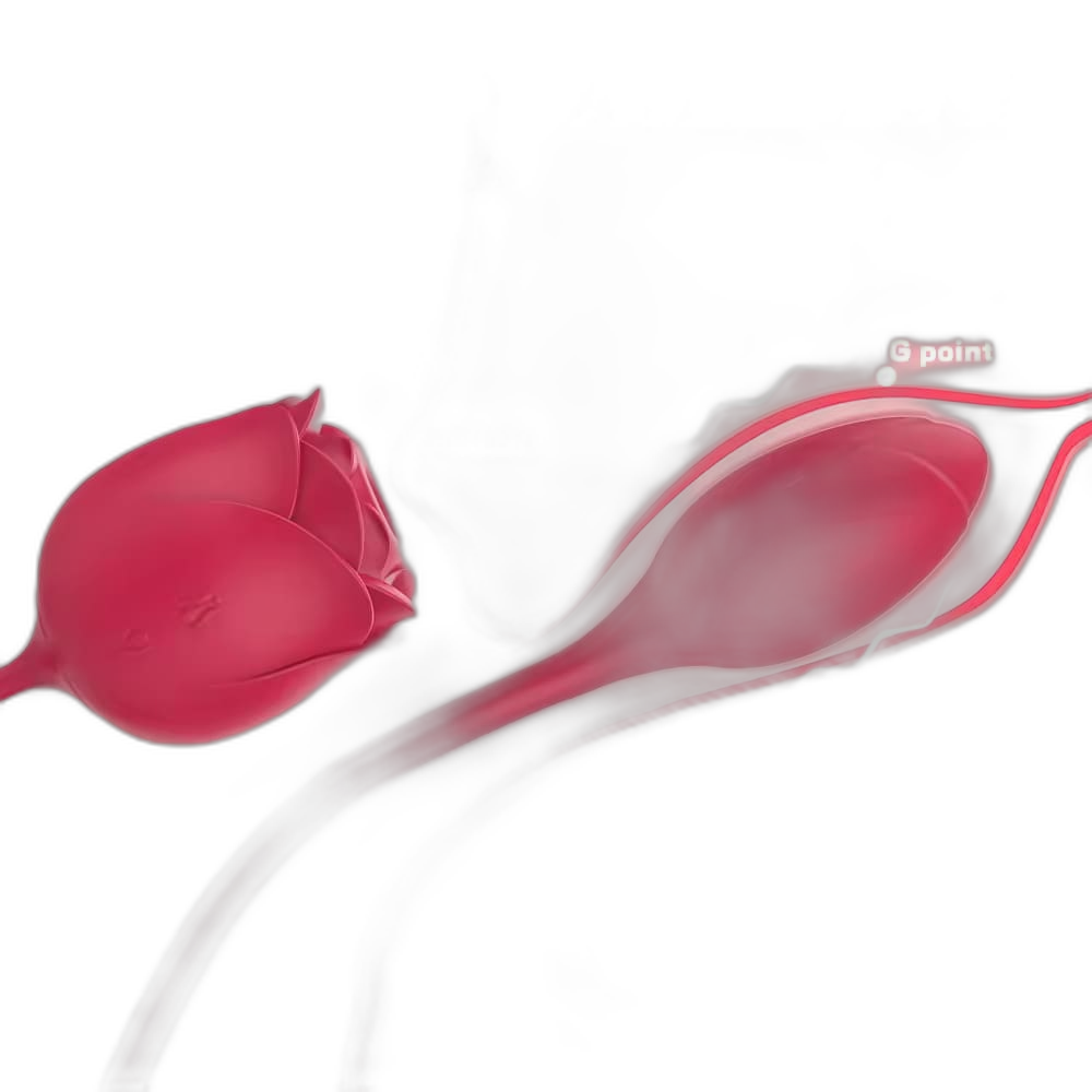 Immortal Flower - Rose Glow 2-in-1 Clitoral Suction Stimulator with Egg Vibrator