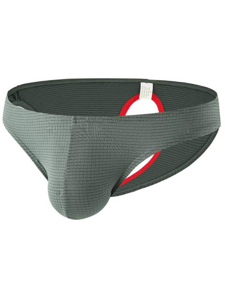 Men's Sexy Low-Rise Slim-Fit Back-Opening Briefs
