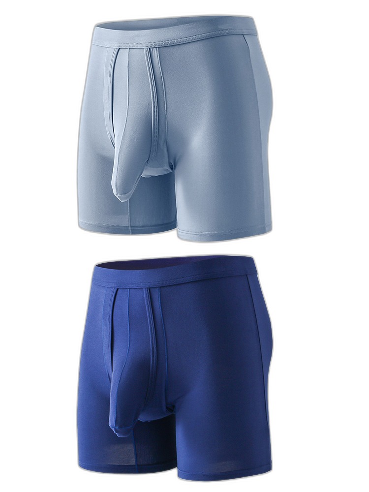 Sexy Separated Ball Pouch Boxer Briefs For Men