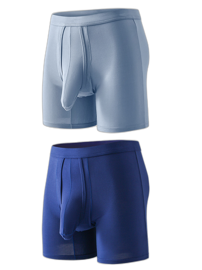Sexy Separated Ball Pouch Boxer Briefs For Men