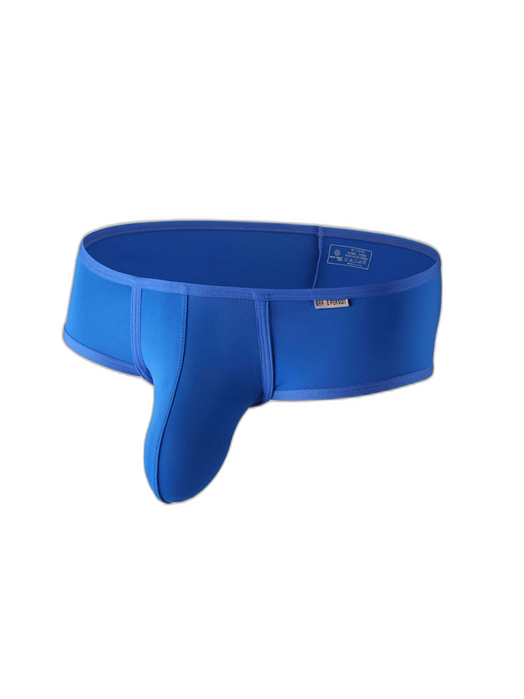2 Pack Men's Low-Rise Contoured Pouch Stretch Fit Sporty Cut Trunks