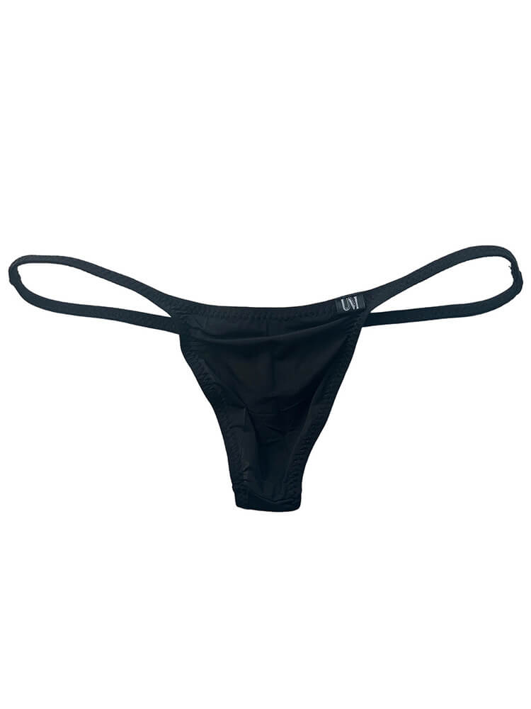 Men's Sexy Thin-Strapped Elastic Ice Silk Thong