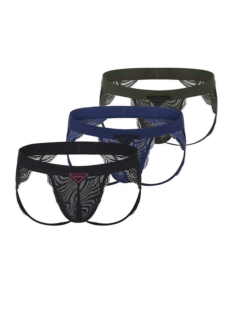 Men's Sexy High-Stretch Lace Jockstrap