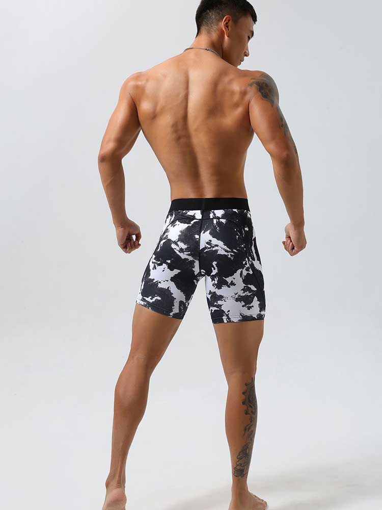 Men's Sports Tight Camouflage Shorts