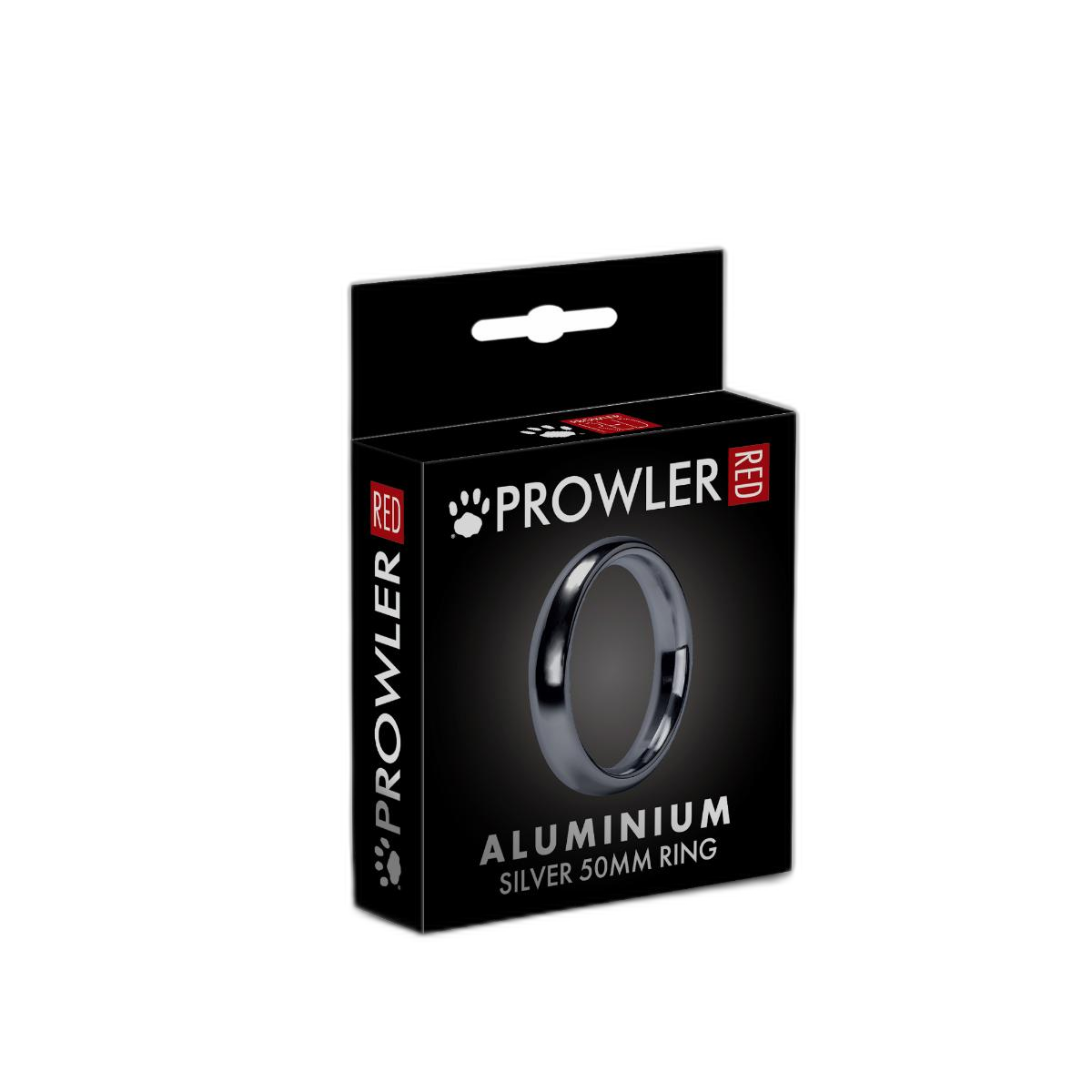 Prowler RED Aluminum Cock Ring 40mm Silver