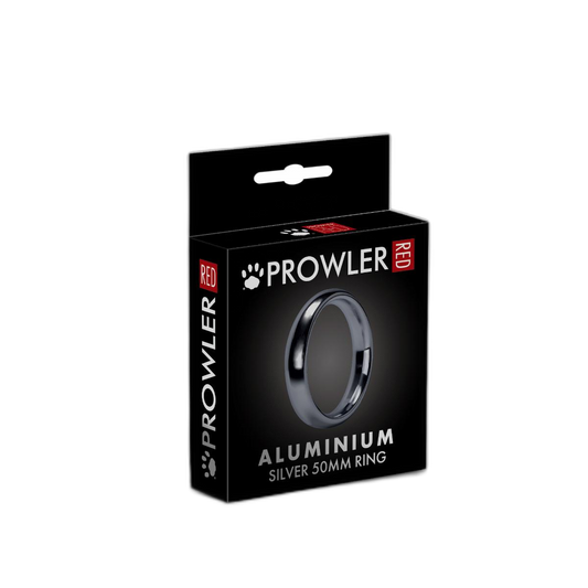 Prowler RED Aluminum Cock Ring 40mm Silver