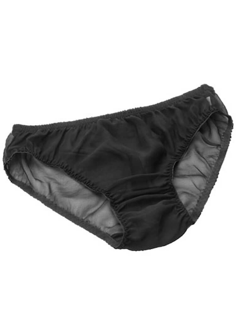 Men's Sexy Breathable Mulberry Silk Mesh Briefs