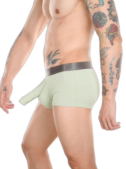 Men’s Dual Ball Pouch Trunks With Fly Front