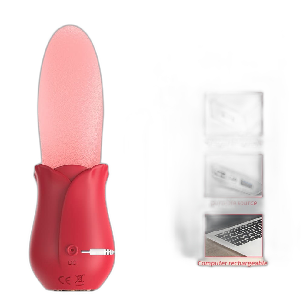 Ruby - Realistic Tongue Licking Vibrator - Clitoral & Nipple Stimulator