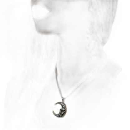 Rose Crescent Necklace