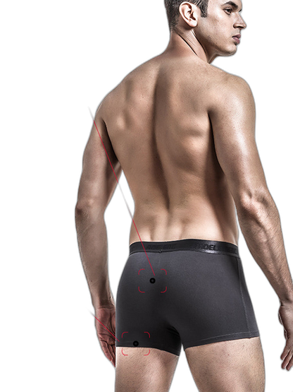 3 Pack Men's Separated Pouch Mesh Support Trunks