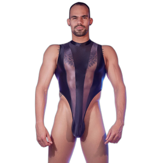 Transparent Tease Mesh Bodysuit