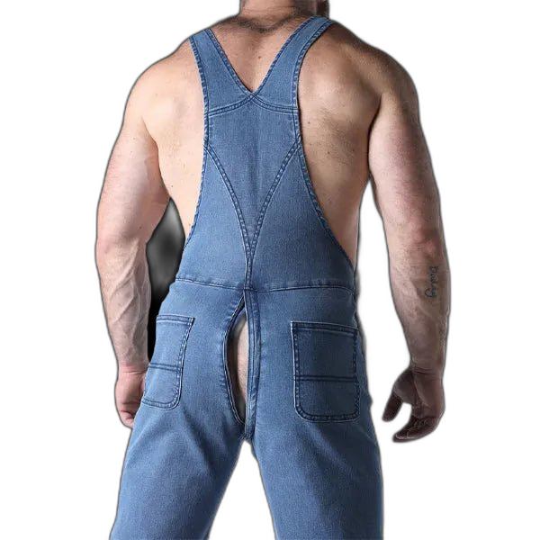 Cell Block 13 Axel Denim Overall | Light Blue