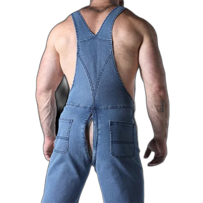 Cell Block 13 Axel Denim Overall | Light Blue