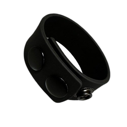 ruff GEAR Silicone Snap Cock Ring Black