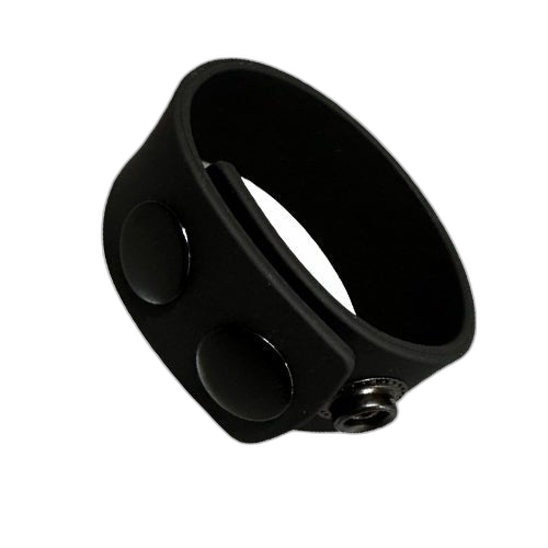 ruff GEAR Silicone Snap Cock Ring Black