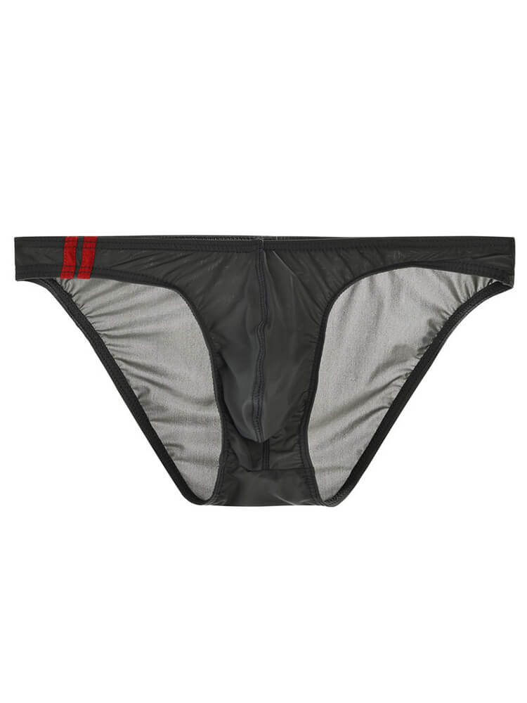 Men's Low-Rise Solid Sexy U-Convex Pouch Briefs