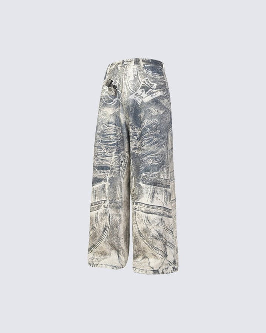 Vintage Washed Casual Pants