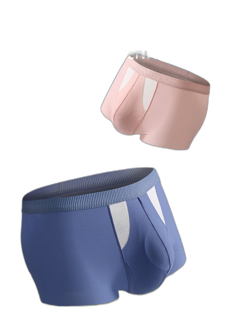 3 Pack Split-Support Men's Trunks- Breathable & Bulge-Enhancing