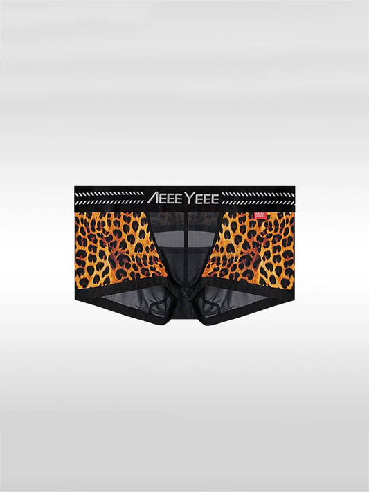 Men's Printed Ultra-Thin U-Pouch Cut-Out Trunks