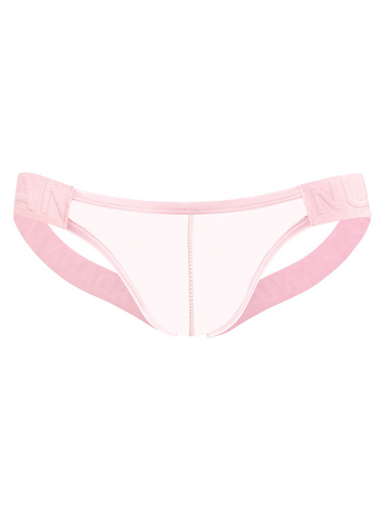 Men's Sexy Letter Belt Transparent Jockstrap