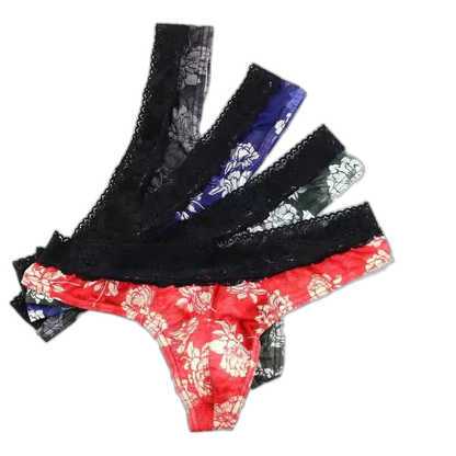 Floral Lace Thong