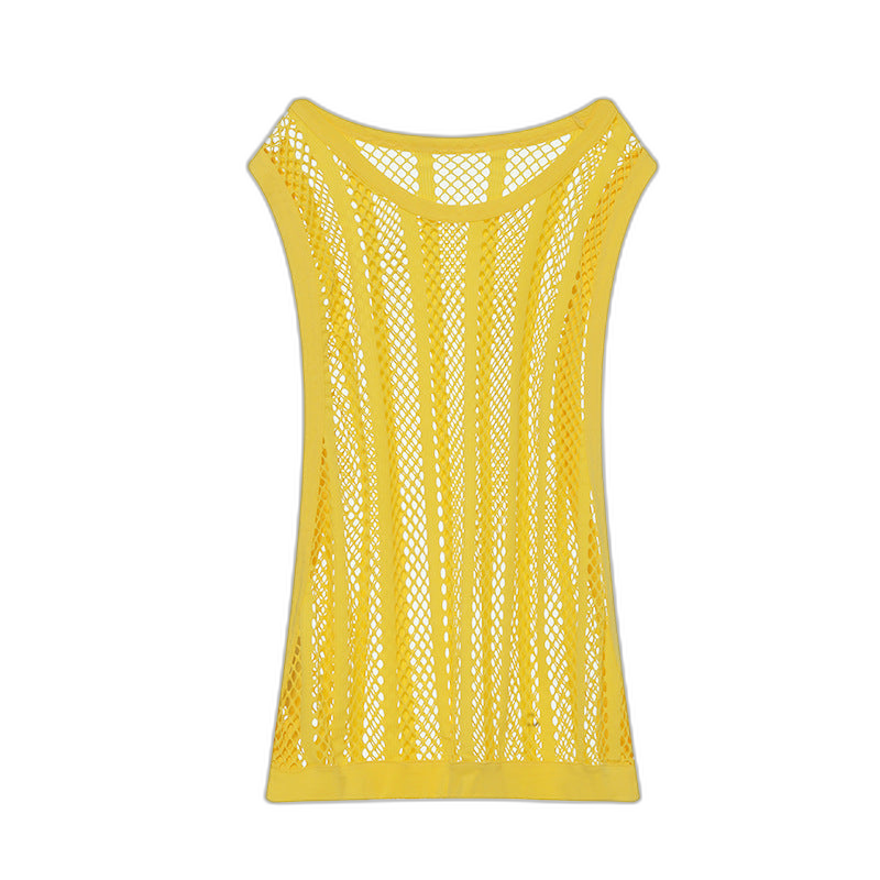 Mesh Striped Tank Top