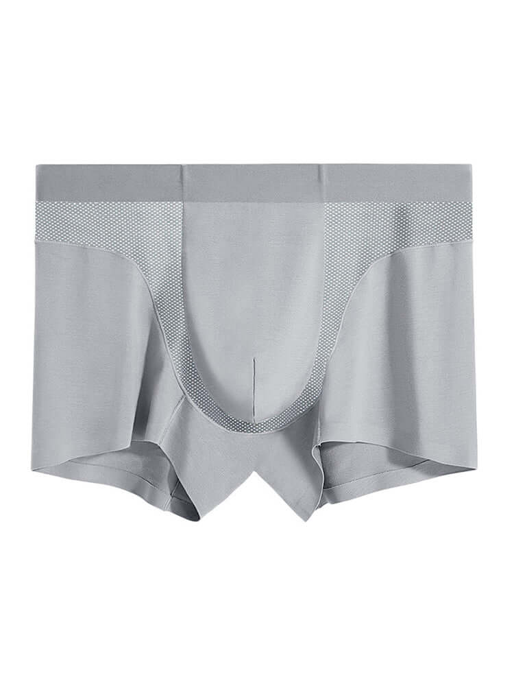 Men's Seamless Breathable Mesh Modal Boxer Briefs