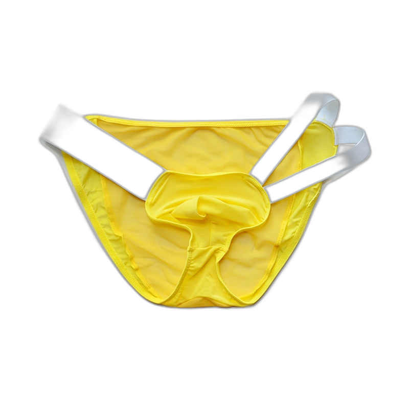 D.M Nylon Low Waist Sexy Mesh Erotic Briefs