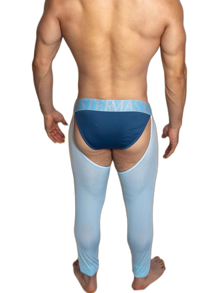 Men's Low-Waist Sexy Hollow Silk-Smooth Semi-Transparent Thermal Pants