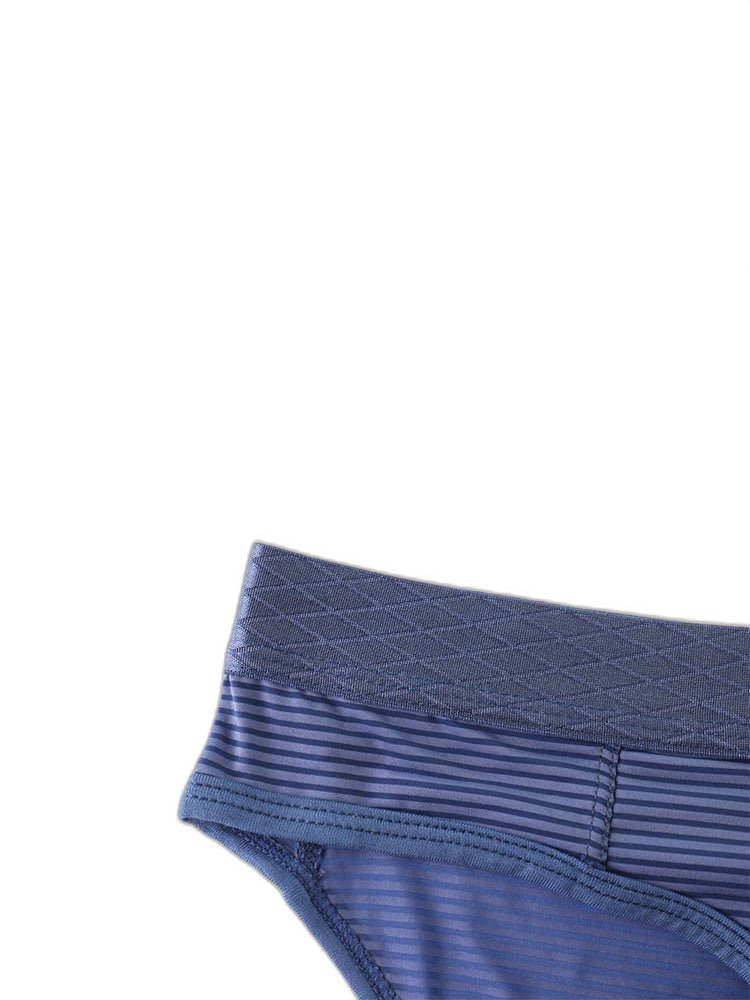 4 Pack Men's Sexy Striped Design Day-Long Comfort Soft-Touch Waistband Bikini