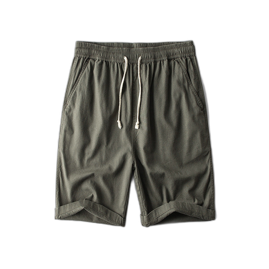 Rustic Breeze Linen Shorts