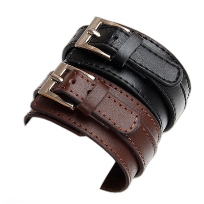 Adjustable Leather Buckle Bracelet