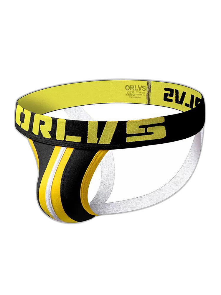 3 Pack Men's U-Pouch Striped Sexy Jockstraps