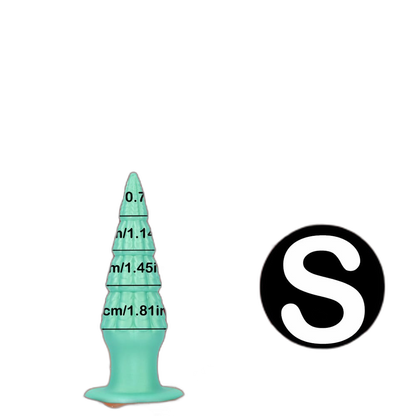 Christmas Tree Dildo - Silicone Butt Plug with Unique Layered Design - 3 Sizes