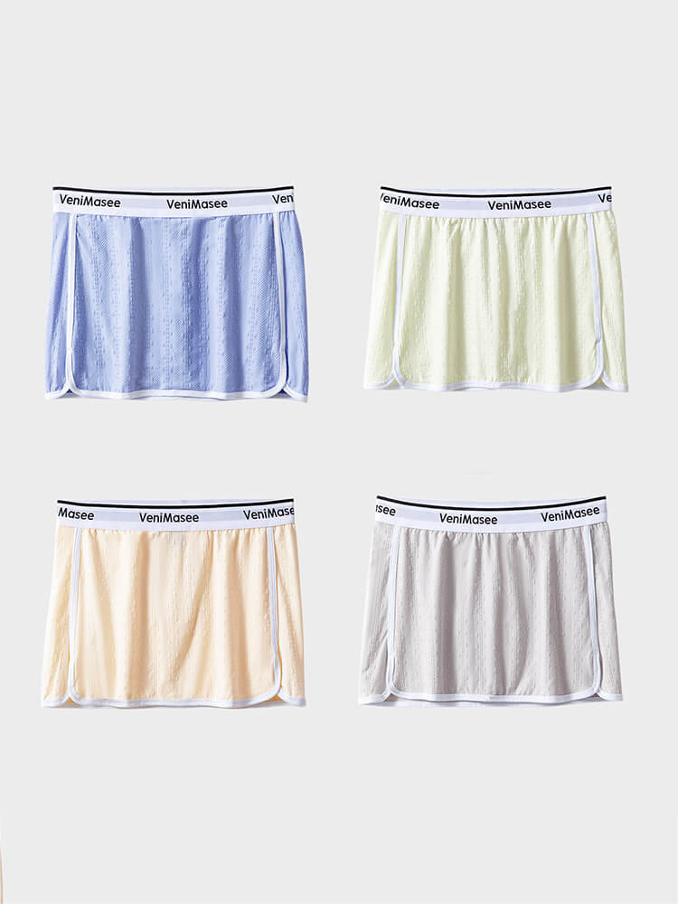 Men's Solid Color Loose Cotton Aro Pants Skirt