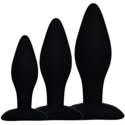 ruff GEAR Pure Silicone Butt Plug Anal Trainer Set