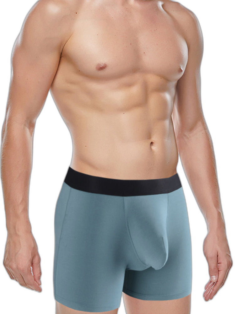 Men's Separate Big Pouch Long Boxer Briefs