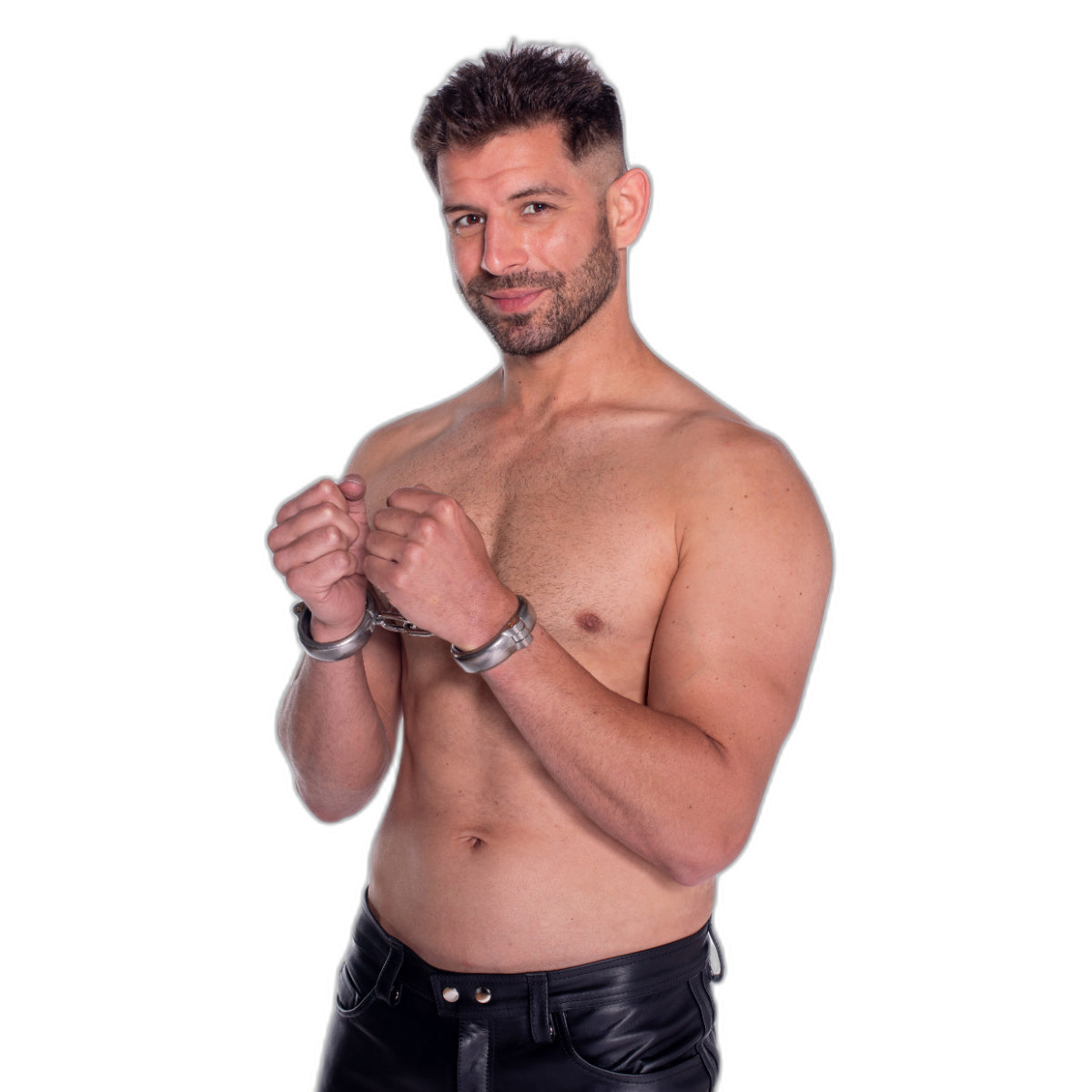 Prowler RED Heavy Duty Hand Cuffs Silver